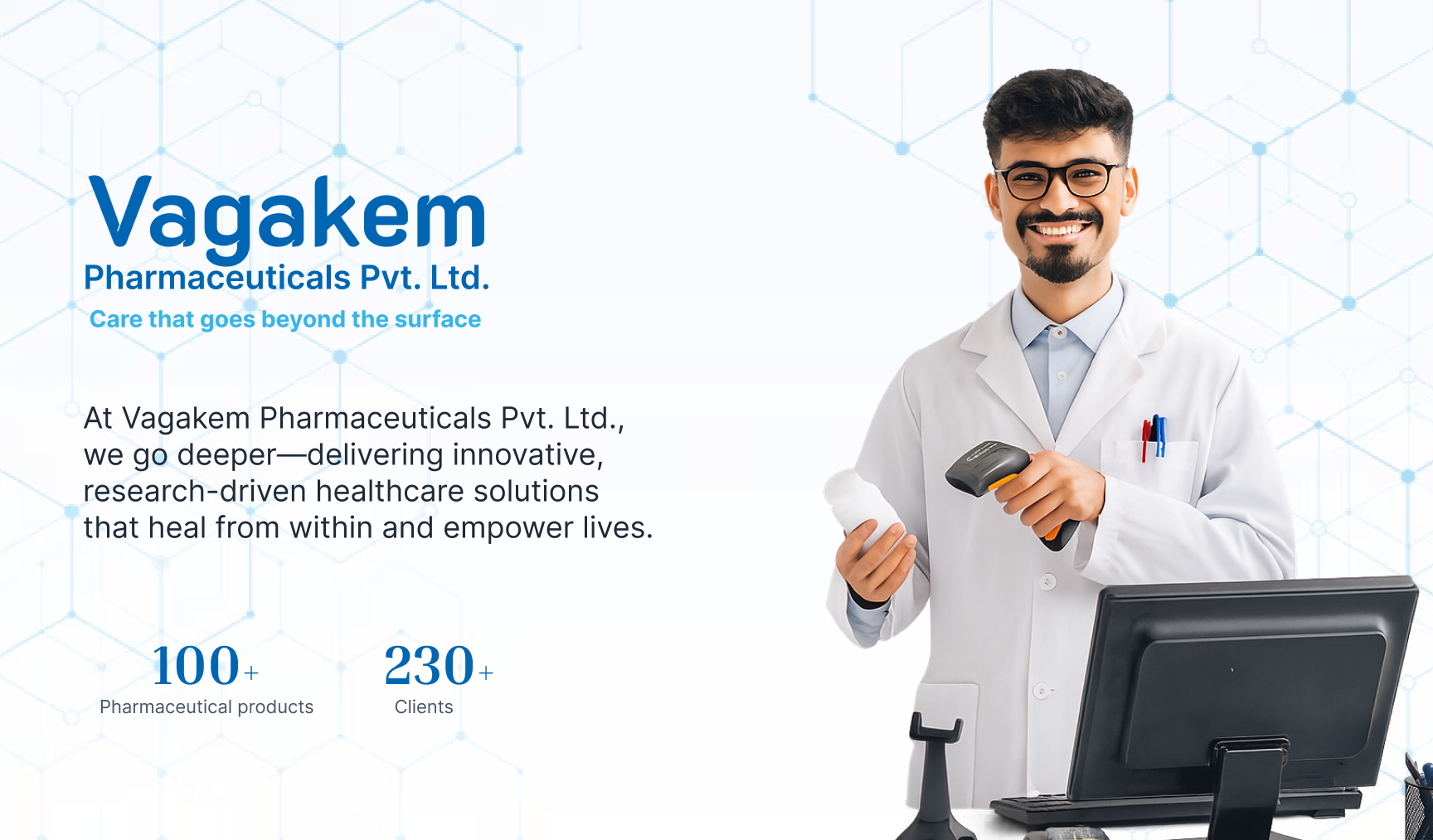 Doctor holding mask